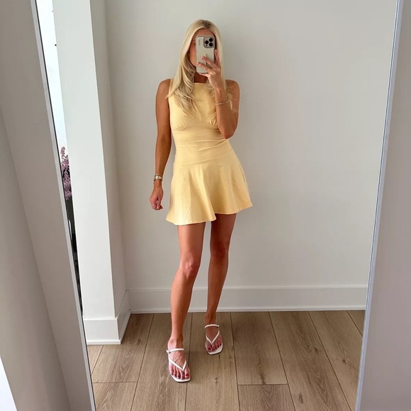 Reformation Dresses & Skirts - REFORMATION Maybe Knit Dress in Yellow XS